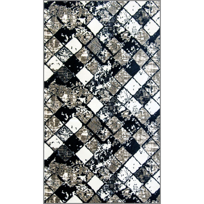 Wrought Studio Maryanne Print Absorbent Soft NonSlip Kitchen Mat